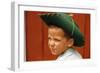 Boy in Cowboy Hat Making Funny Face-William P. Gottlieb-Framed Photographic Print