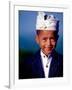 Boy in Formal Dress at Hindu Temple Ceremony, Indonesia-Merrill Images-Framed Photographic Print