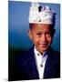 Boy in Formal Dress at Hindu Temple Ceremony, Indonesia-Merrill Images-Mounted Photographic Print