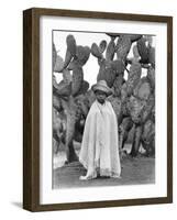 Boy in Front of a Cactus, State of Veracruz, Mexico, 1927-Tina Modotti-Framed Photographic Print