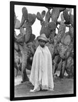 Boy in Front of a Cactus, State of Veracruz, Mexico, 1927-Tina Modotti-Framed Photographic Print