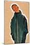 Boy in Green Coat, 1910-Egon Schiele-Mounted Giclee Print