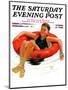 "Boy in Inner Tube," Saturday Evening Post Cover, August 1, 1936-Eugene Iverd-Mounted Giclee Print