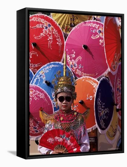 Boy in Shan Costume at Handicraft Festival, Chiang Mai, Thailand, Southeast Asia-Alain Evrard-Framed Stretched Canvas