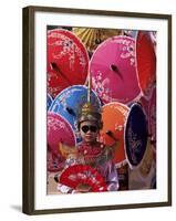 Boy in Shan Costume at Handicraft Festival, Chiang Mai, Thailand, Southeast Asia-Alain Evrard-Framed Photographic Print