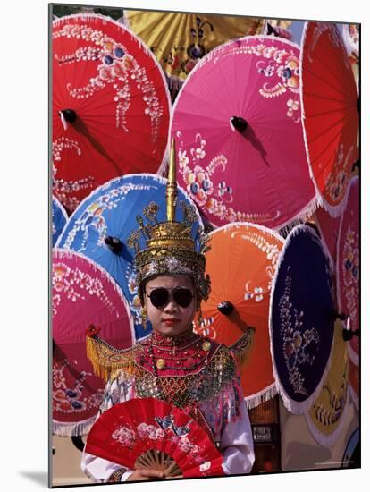 Boy in Shan Costume at Handicraft Festival, Chiang Mai, Thailand, Southeast Asia-Alain Evrard-Mounted Photographic Print