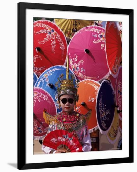Boy in Shan Costume at Handicraft Festival, Chiang Mai, Thailand, Southeast Asia-Alain Evrard-Framed Photographic Print