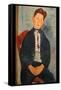 Boy in Striped Sweater-Amedeo Modigliani-Framed Stretched Canvas