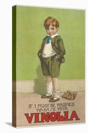 Boy in Vinola Soap Ad-null-Stretched Canvas