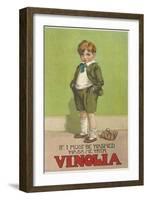 Boy in Vinola Soap Ad-null-Framed Art Print