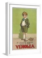 Boy in Vinola Soap Ad-null-Framed Art Print
