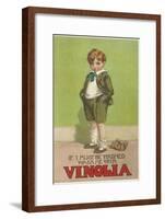 Boy in Vinola Soap Ad-null-Framed Art Print