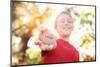 Boy Laughing and Holding a Stone with the Word Laugh. Instagram Effect-soupstock-Mounted Photographic Print