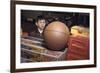 Boy Longing for Basketball-William P. Gottlieb-Framed Photographic Print