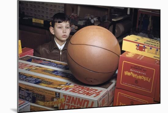 Boy Longing for Basketball-William P. Gottlieb-Mounted Photographic Print