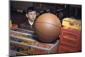 Boy Longing for Basketball-William P. Gottlieb-Mounted Photographic Print