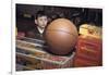 Boy Longing for Basketball-William P. Gottlieb-Framed Photographic Print