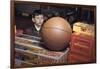 Boy Longing for Basketball-William P. Gottlieb-Framed Photographic Print