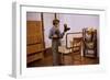 Boy Looking at Cowboy Boots-William P. Gottlieb-Framed Photographic Print