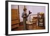 Boy Looking at Cowboy Boots-William P. Gottlieb-Framed Photographic Print