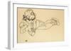 Boy Lying on His Stomach, 1918-Egon Schiele-Framed Giclee Print