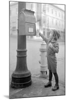 Boy Mailing Letter, Early 1900s-Marvin Boland-Mounted Giclee Print