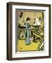 Boy Making Toys C1900-John Hassall-Framed Art Print