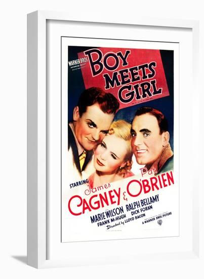 Boy Meets Girl-null-Framed Art Print