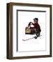 Boy Meets His Dog-Norman Rockwell-Framed Art Print