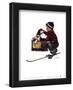 Boy Meets His Dog-Norman Rockwell-Framed Art Print