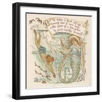 Boy Meets Mermaid-Walter Crane-Framed Art Print