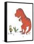 Boy Meets T Rex-Designs Sweet Melody-Framed Stretched Canvas