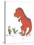 Boy Meets T Rex-Designs Sweet Melody-Stretched Canvas