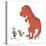 Boy Meets T Rex-Designs Sweet Melody-Stretched Canvas