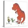 Boy Meets T Rex-Designs Sweet Melody-Stretched Canvas