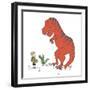 Boy Meets T Rex-Designs Sweet Melody-Framed Art Print