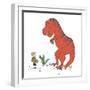 Boy Meets T Rex-Designs Sweet Melody-Framed Art Print