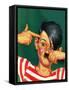 "Boy Mimicking Hitler," January 23, 1943-Mat Kauten-Framed Stretched Canvas
