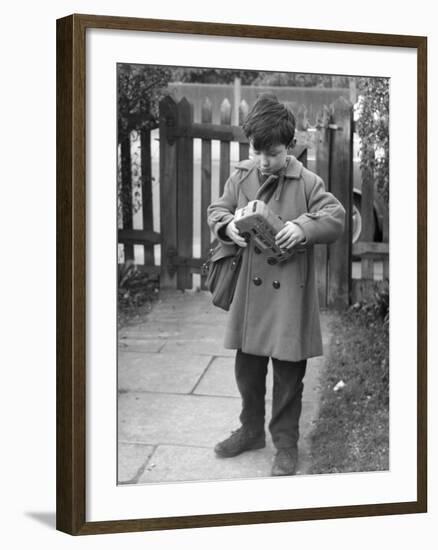 Boy, Model Bus-Gill Emberton-Framed Photographic Print