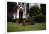 Boy Mowing Lawn-William P. Gottlieb-Framed Photographic Print