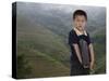 Boy of Yao Mountain Tribe Minority with Laptop, China-Angelo Cavalli-Stretched Canvas