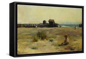 Boy on a Beach, 1884-Walter Frederick Osborne-Framed Stretched Canvas