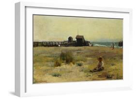 Boy on a Beach, 1884-Walter Frederick Osborne-Framed Giclee Print