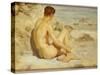 Boy on a Beach, 1912-Henry Scott Tuke-Stretched Canvas