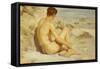 Boy on a Beach, 1912-Henry Scott Tuke-Framed Stretched Canvas