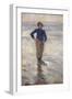 Boy on a Beach (Oil on Panel)-Stanhope Alexander Forbes-Framed Giclee Print