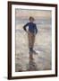 Boy on a Beach (Oil on Panel)-Stanhope Alexander Forbes-Framed Giclee Print