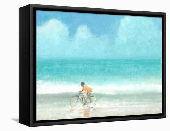 Boy on a Bike, 2015-Lincoln Seligman-Framed Stretched Canvas