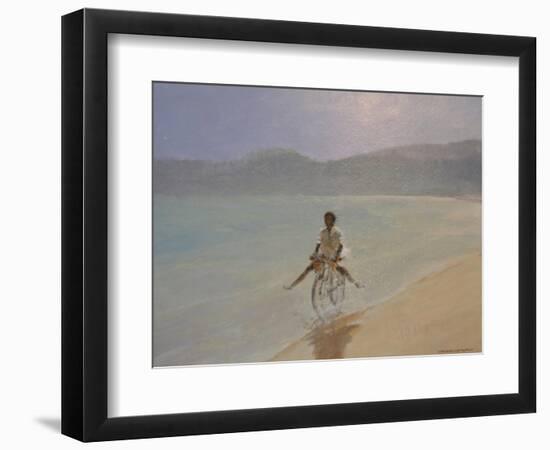 Boy on a Bike-Lincoln Seligman-Framed Giclee Print