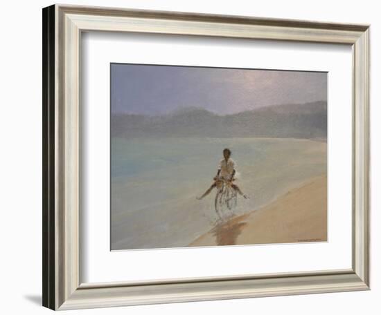 Boy on a Bike-Lincoln Seligman-Framed Giclee Print